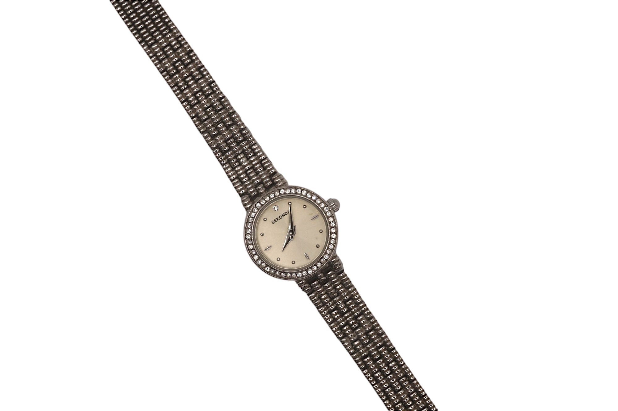 Vintage Sekonda Bezel Womens Watch with Chain Bracelet